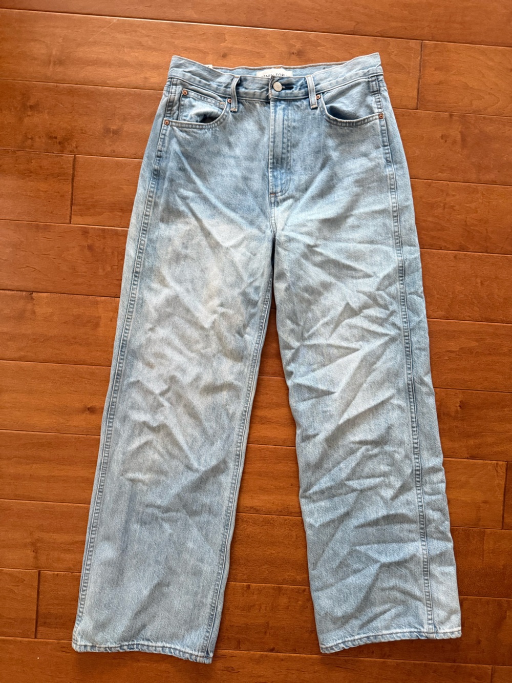 Denim Forum 90s wide leg size 28 Light Blue Jeans